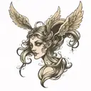 angel dust  tattoo design idea