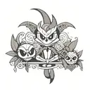 hazbin hotel  tattoo design idea