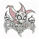 hazbin hotel  tattoo design idea