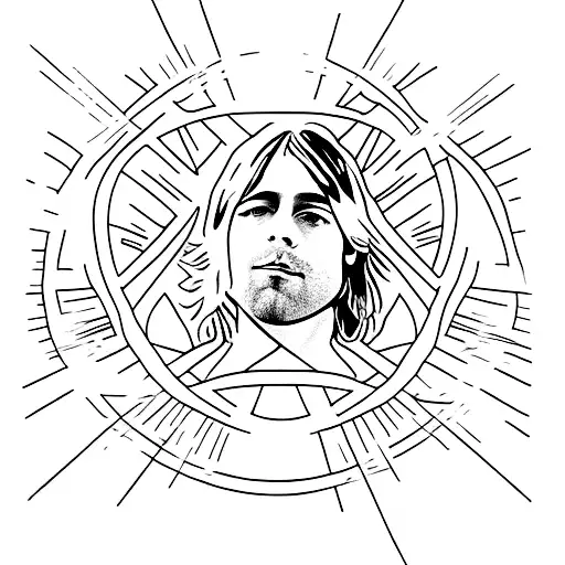 kurt cobain tattoo design idea
