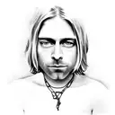 kurt cobain tattoo design idea