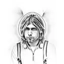 kurt cobain tattoo design idea