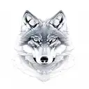 wolf snake bite tattoo design idea