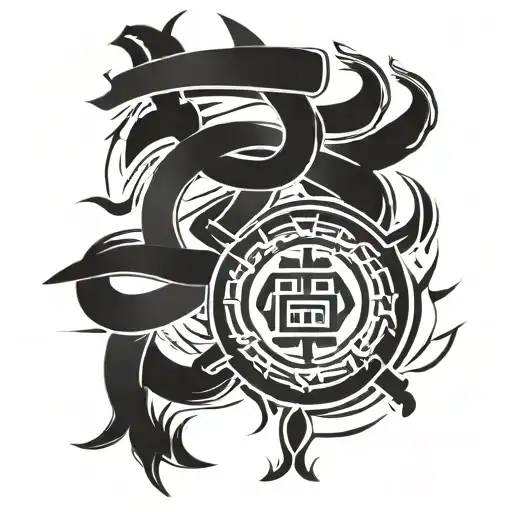 judo moral code kanji tattoo design idea
