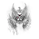 even when i fall i dont forget that the demon was my angel tattoo design idea