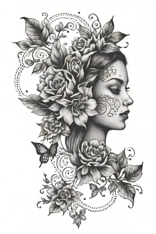 Mariquilla Esperanza Macarena tattoo design idea