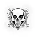 calavera mexicana tattoo design idea