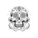 calavera mexicana tattoo design idea