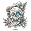 page Blanche EP cover art tattoo design idea