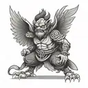 tengu tattoo design idea