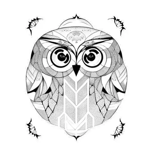 Zen tattoo - Half geometric owl 🦉 #tattoo #owltattoo | Facebook