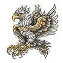 Greek eagle tattoo design idea