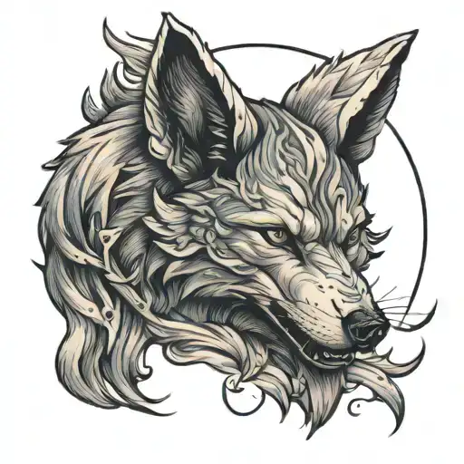 angel Gabriel, Wolf tattoo design idea