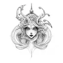 Siren tattoo design idea