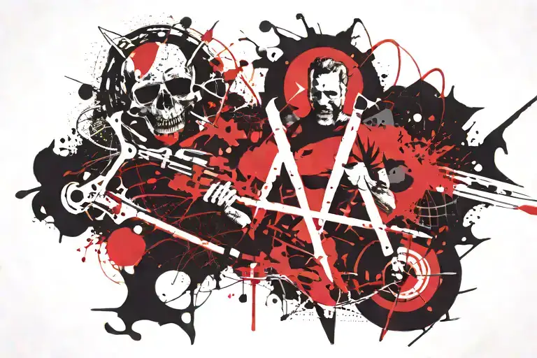 Metallica lyrics incorporated The Unforgiven tattoo design idea