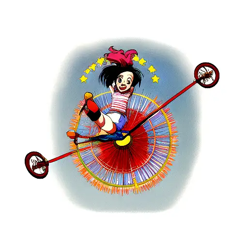 Girl Is Riding Unicycle Stock Illustration - Download Image Now - Acrobatic  Activity, Circus, Juggling - iStock