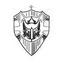 crusader shield tattoo design idea
