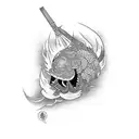 Japanese art tattoo design idea