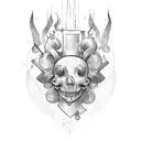 heart chef tattoo design idea