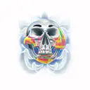 memento mori tattoo design idea