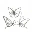 butterfly blessed tattoo design idea