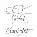 scarlett name tattoo tattoo design idea