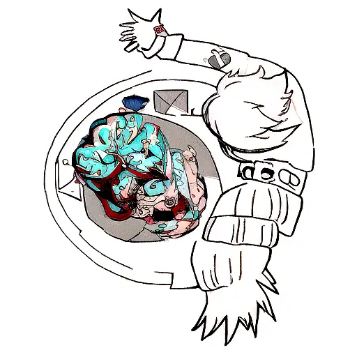 brain vs heart tattoo on forearm tattoo design idea