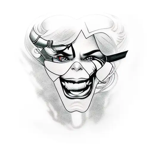 harley quinn injustice tattoo design idea