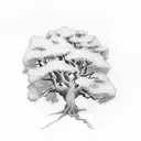 oak tree  tattoo design idea