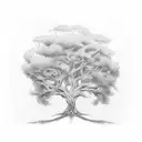 oak tree  tattoo design idea