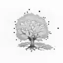 oak tree  tattoo design idea