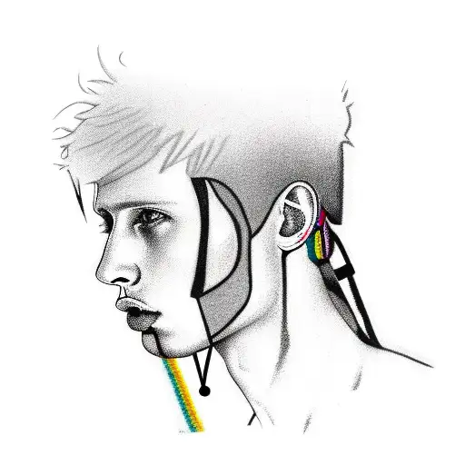 machine gun kelly tattoo design idea