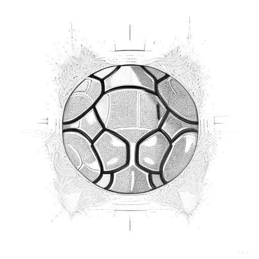 basketball death star tattoo design idea
