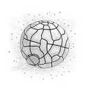 basketball death star tattoo design idea