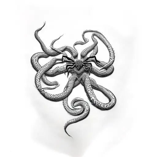 Venom Spiderman  tattoo design idea