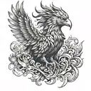 Phoenix Warrior tattoo design idea