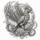 Phoenix Warrior tattoo design idea