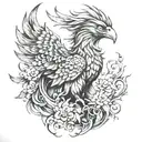 Phoenix Warrior tattoo design idea