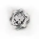 cave line marker tattoo design idea