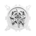 cave line marker tattoo design idea