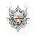 cave line marker tattoo design idea