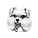 Dog Maltese  tattoo design idea