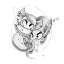 90's cartoon tattoo design idea