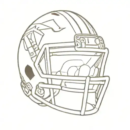 zach bryan, family, football helmet tattoo design idea