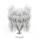 willow tree  tattoo design idea