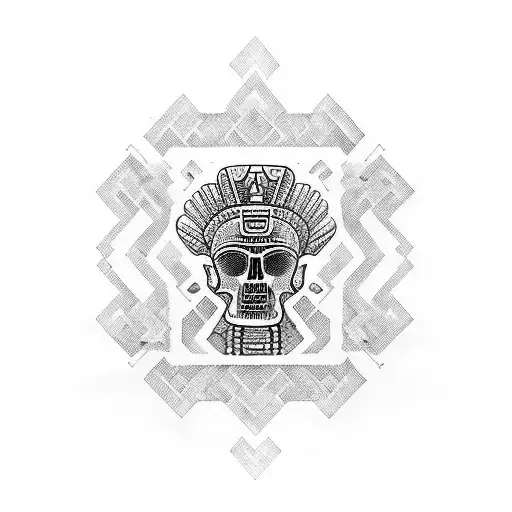 mayan culture tattoo design idea