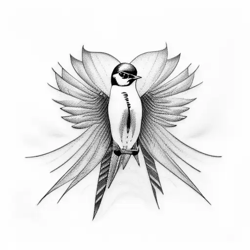 Swallow Bird tattoo design idea