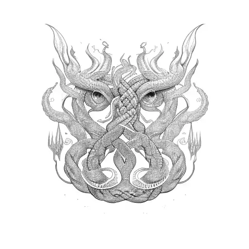 jormungandr tattoo design idea