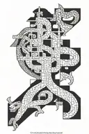 Geomectric Monty Python tattoo design idea