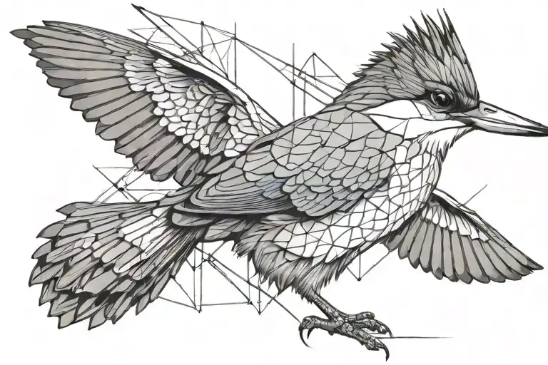 King fisher tattoo design idea